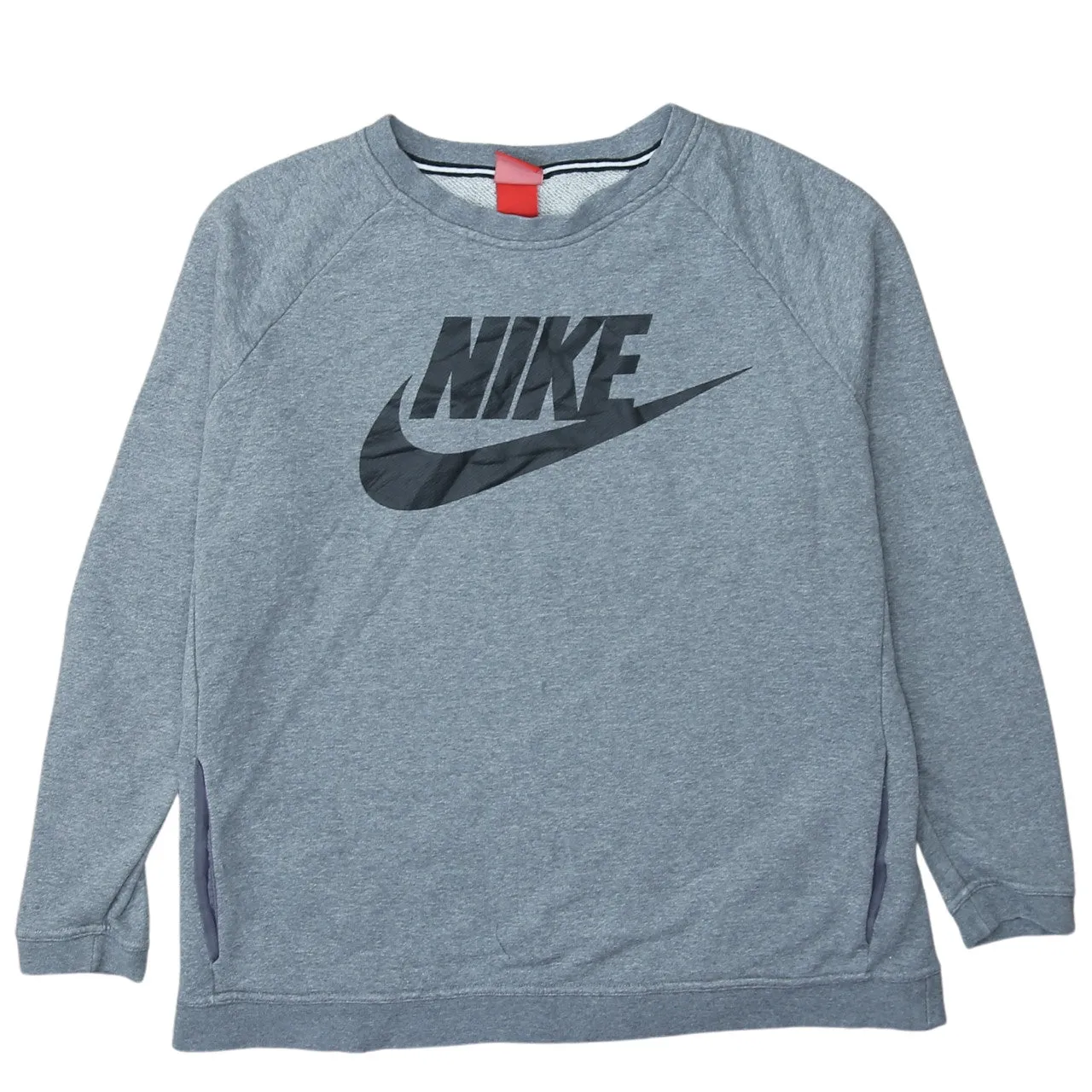 Nike 90's Center Middle Swoosh Crew Neck Sweatshirt XLarge Grey sold by Vintage Club