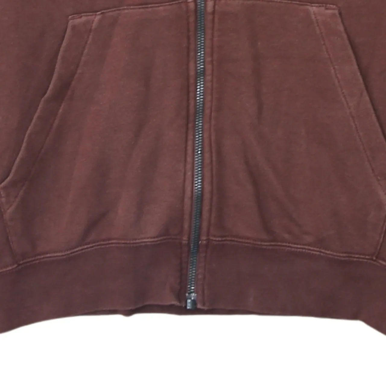 Nike 90's Swoosh Full Zip Up Hoodie Small Brown sold by Vintage Club product image thumbnail 4