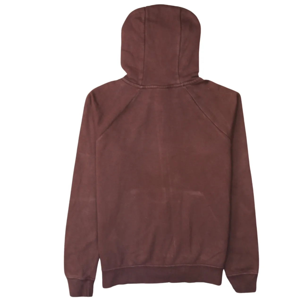 Nike 90's Swoosh Full Zip Up Hoodie Small Brown sold by Vintage Club product image thumbnail 2