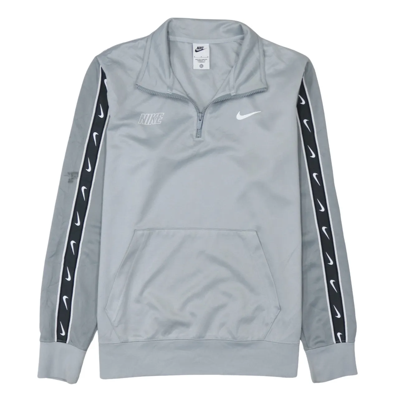 Nike 90's Swoosh Quarter Zip Sweatshirt Medium Grey sold by Vintage Club