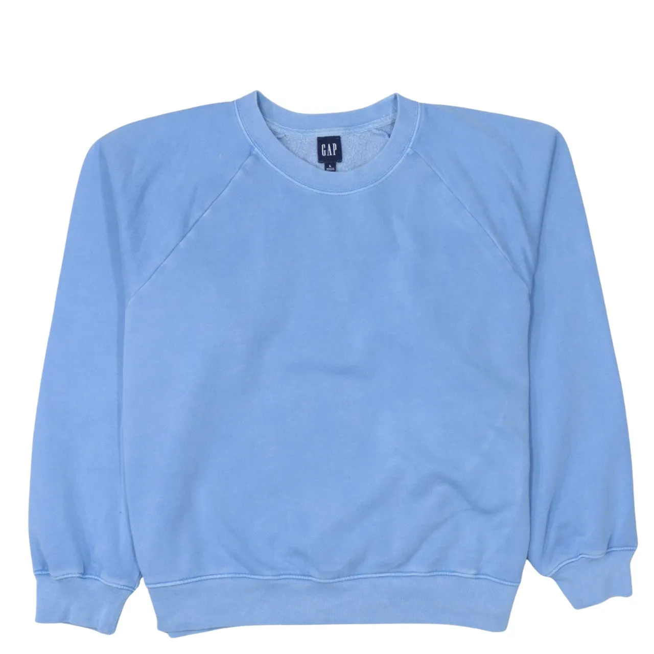 Gap 90's Plain Crew Neck Sweatshirt Large Blue sold by Vintage Club