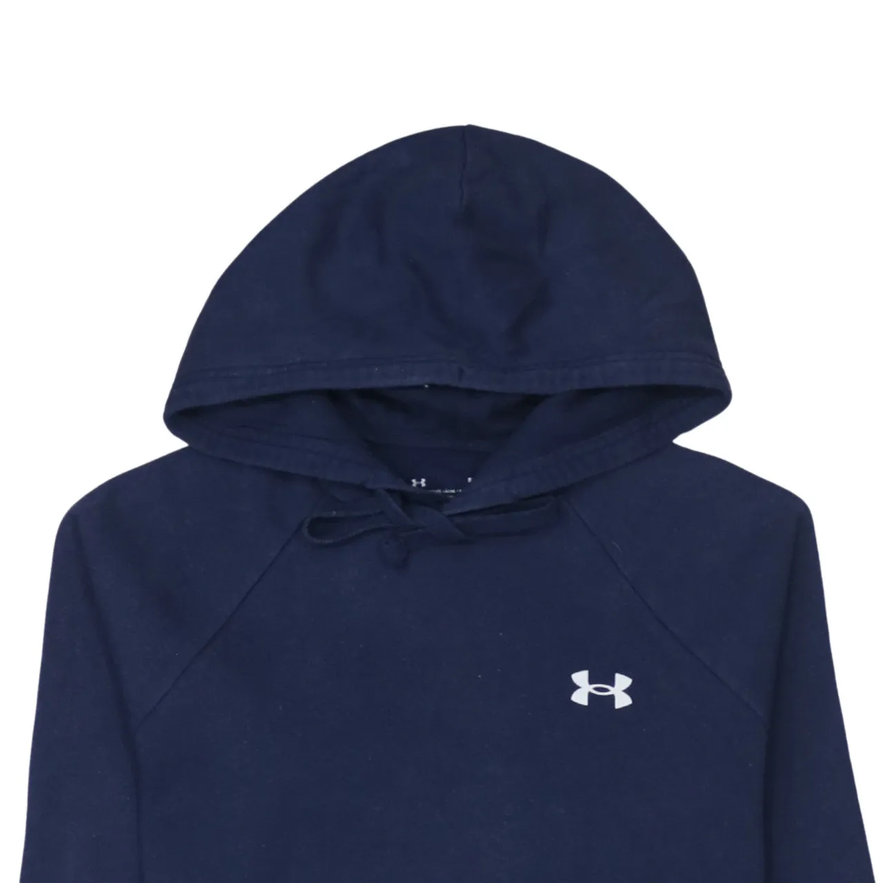 Under Armour Navy Blue Hoodie Men's Small Embroidered Logo Drawstring Pullover Sweatshirt sold by Vintage Club product image thumbnail 3