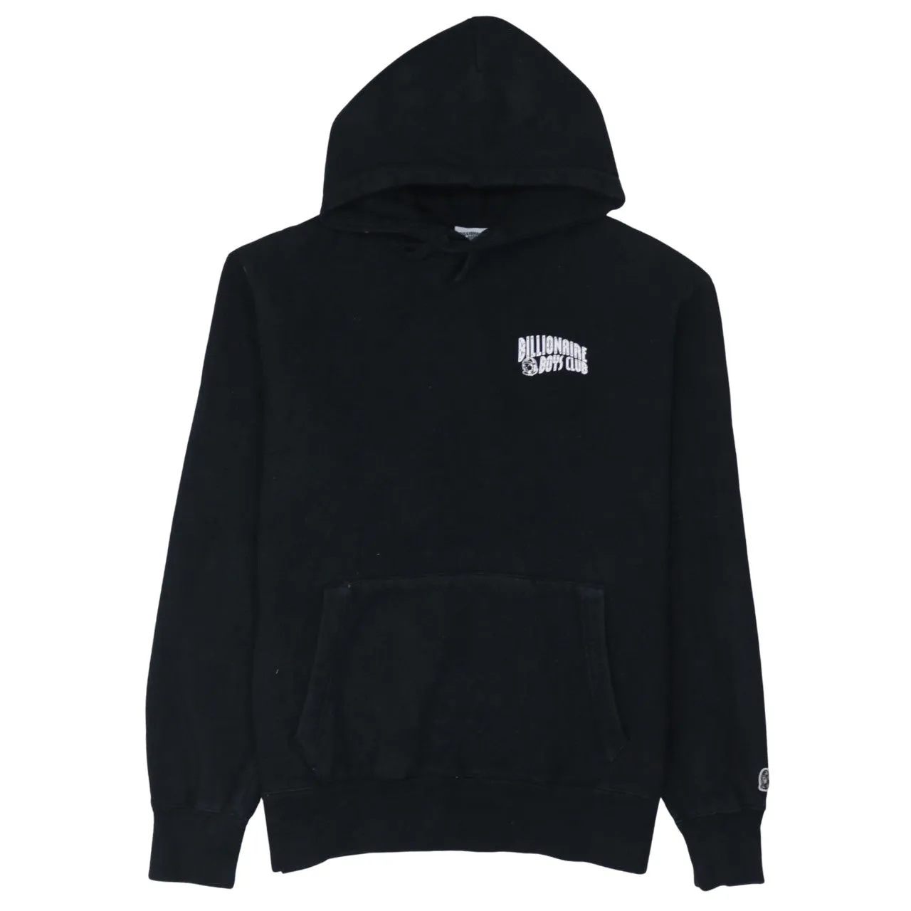 Billionaire Boys Club Black Hoodie Women's Large Embroidered Chest Logo Front Pocket Pullover Sweatshirt sold by Vintage Club