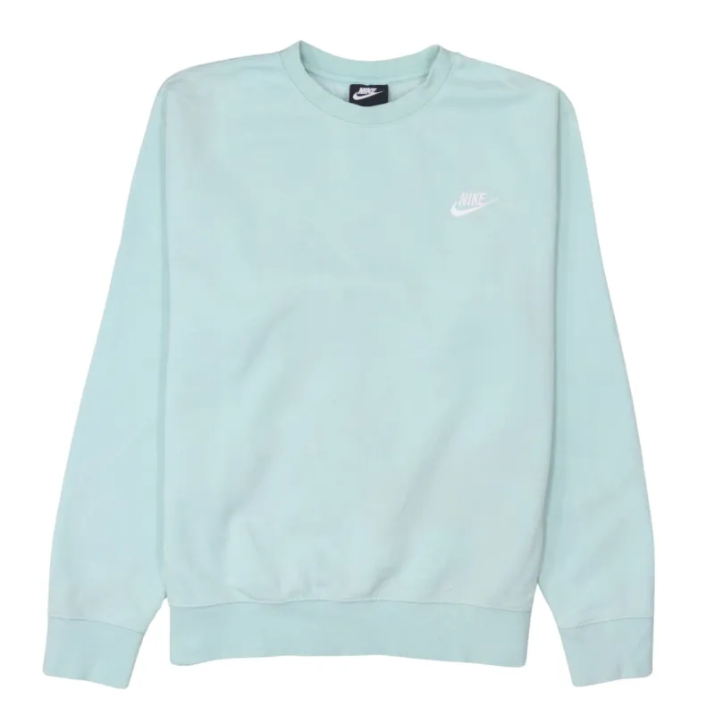 Nike 90's Swoosh Crew Neck Sweatshirt Medium Blue sold by Vintage Club