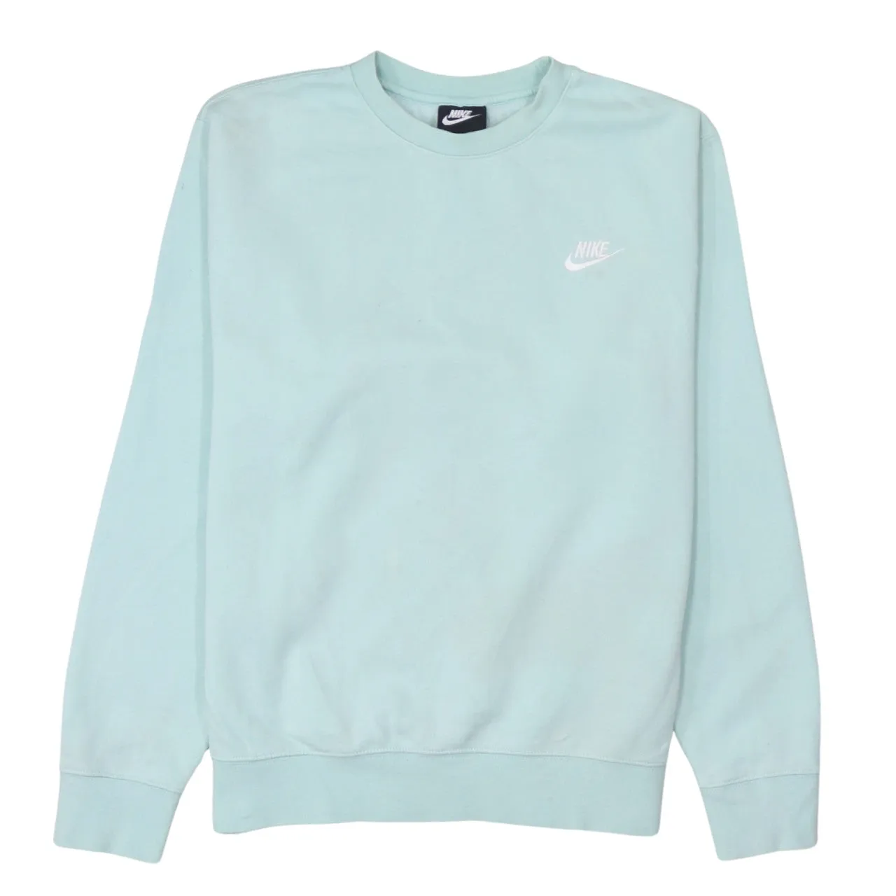 Nike 90's Swoosh Crew Neck Sweatshirt Medium Blue sold by Vintage Club