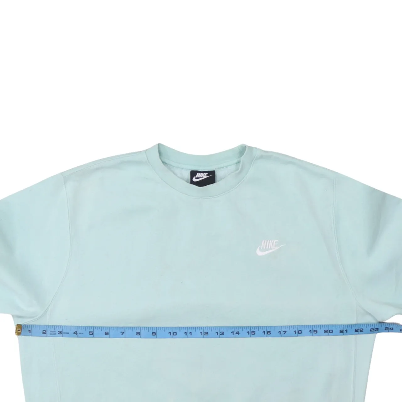 Nike 90's Swoosh Crew Neck Sweatshirt Medium Blue sold by Vintage Club product image thumbnail 5