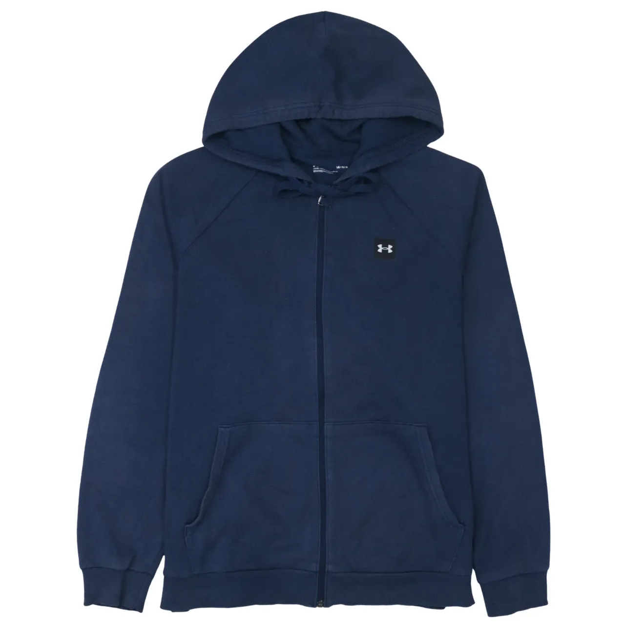 Under Armour 90's Lightweight Full Zip Up Hoodie Large Navy Blue sold by Vintage Club