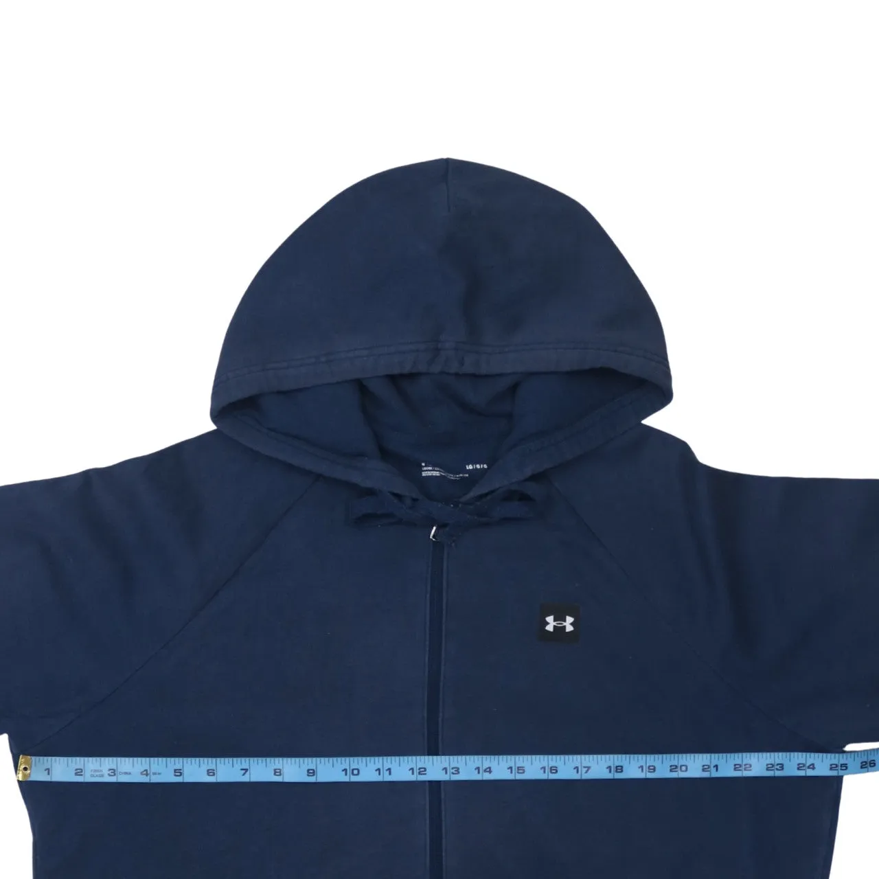Under Armour 90's Lightweight Full Zip Up Hoodie Large Navy Blue sold by Vintage Club product image thumbnail 5