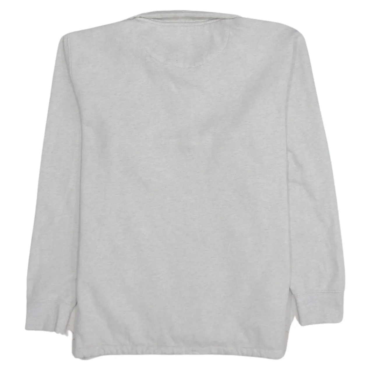 Vans Beige Cream Quarter Zip Sweatshirt Men's Medium Embroidered Chest Logo Front Pocket Fleece Top sold by Vintage Club product image thumbnail 2