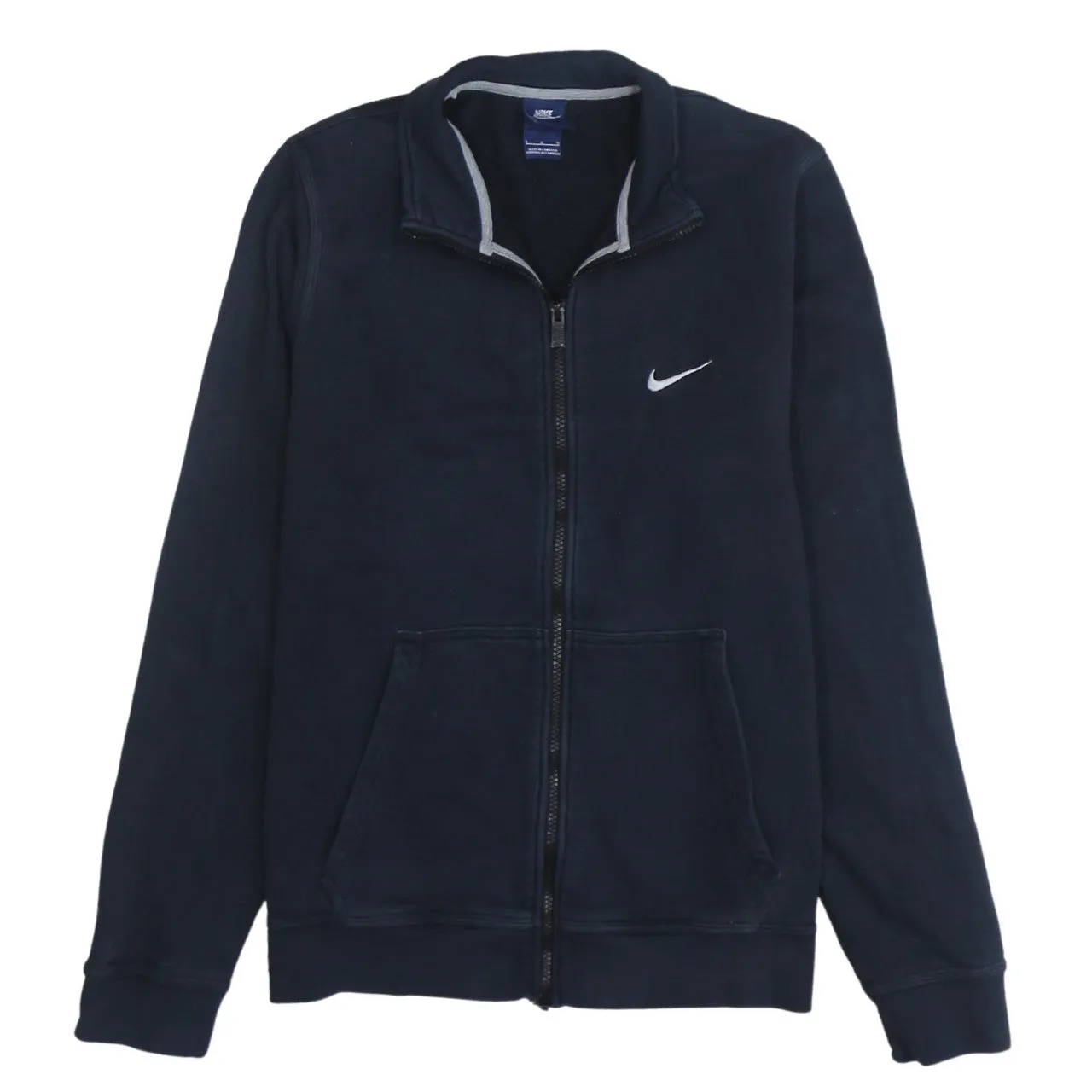 Nike 90's Swoosh Full Zip Up Sweatshirt Large Black sold by Vintage Club