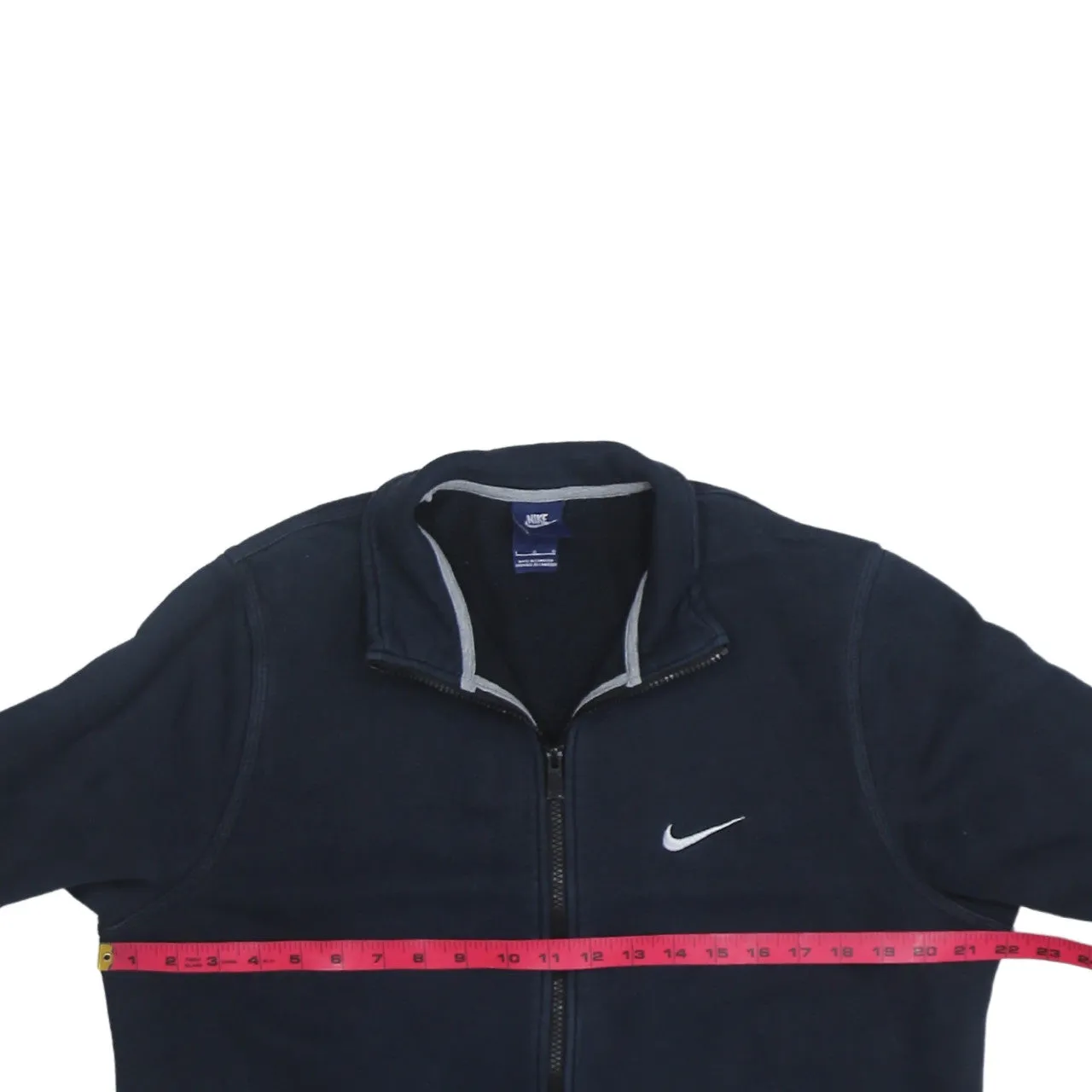 Nike 90's Swoosh Full Zip Up Sweatshirt Large Black sold by Vintage Club product image thumbnail 5