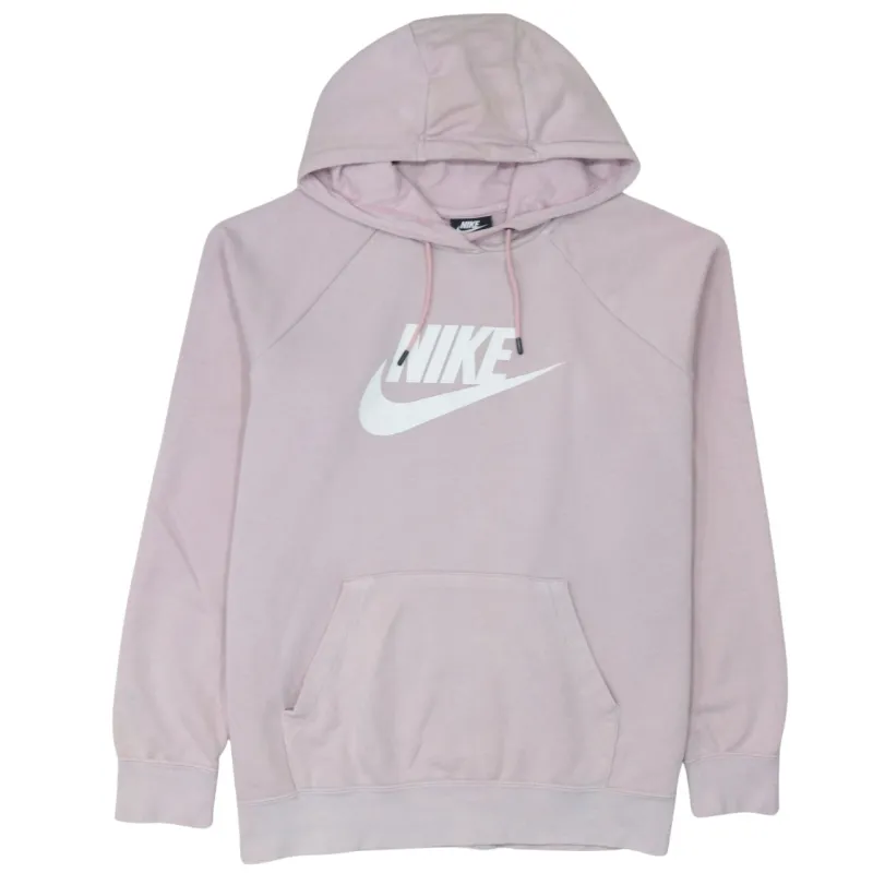 Nike 90's Center Middle Swoosh Pullover Hoodie Large Pink sold by Vintage Club