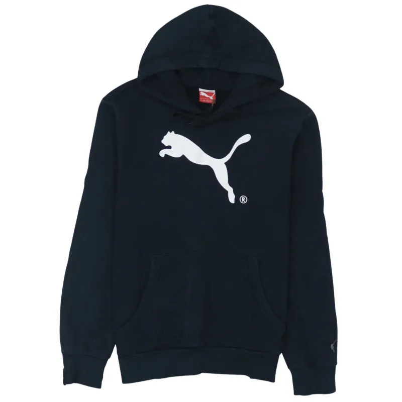 Puma 90's Spellout Pullover Hoodie Small Black sold by Vintage Club