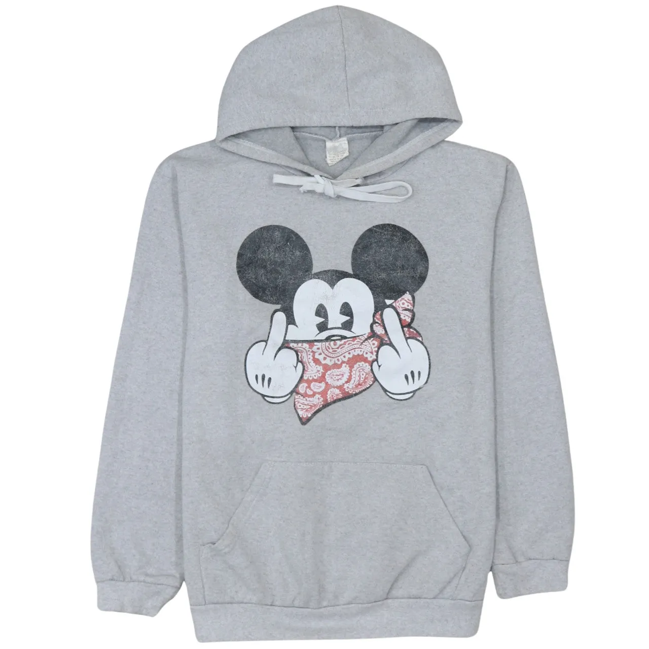 Disney 90's Mickey Mouse Pullover Hoodie XSmall Grey sold by Vintage Club