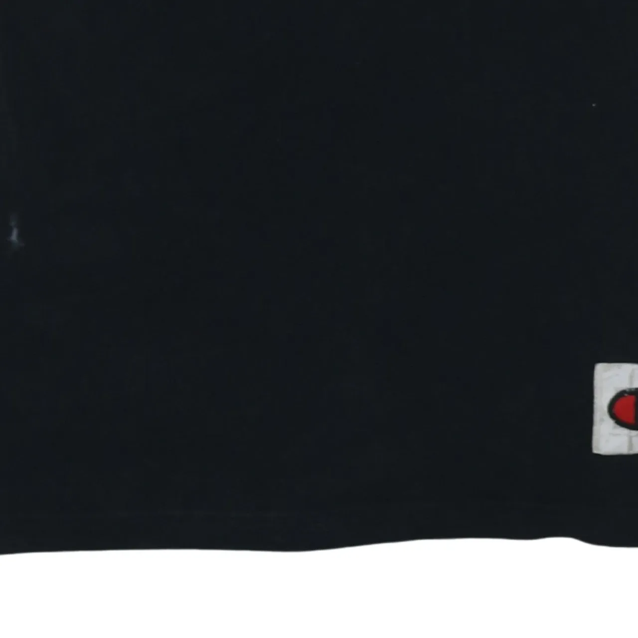 Champion Black T Shirt Women’s XLarge Small Chest Logo Sleeve Patch Casual Top sold by Vintage Club product image thumbnail 4
