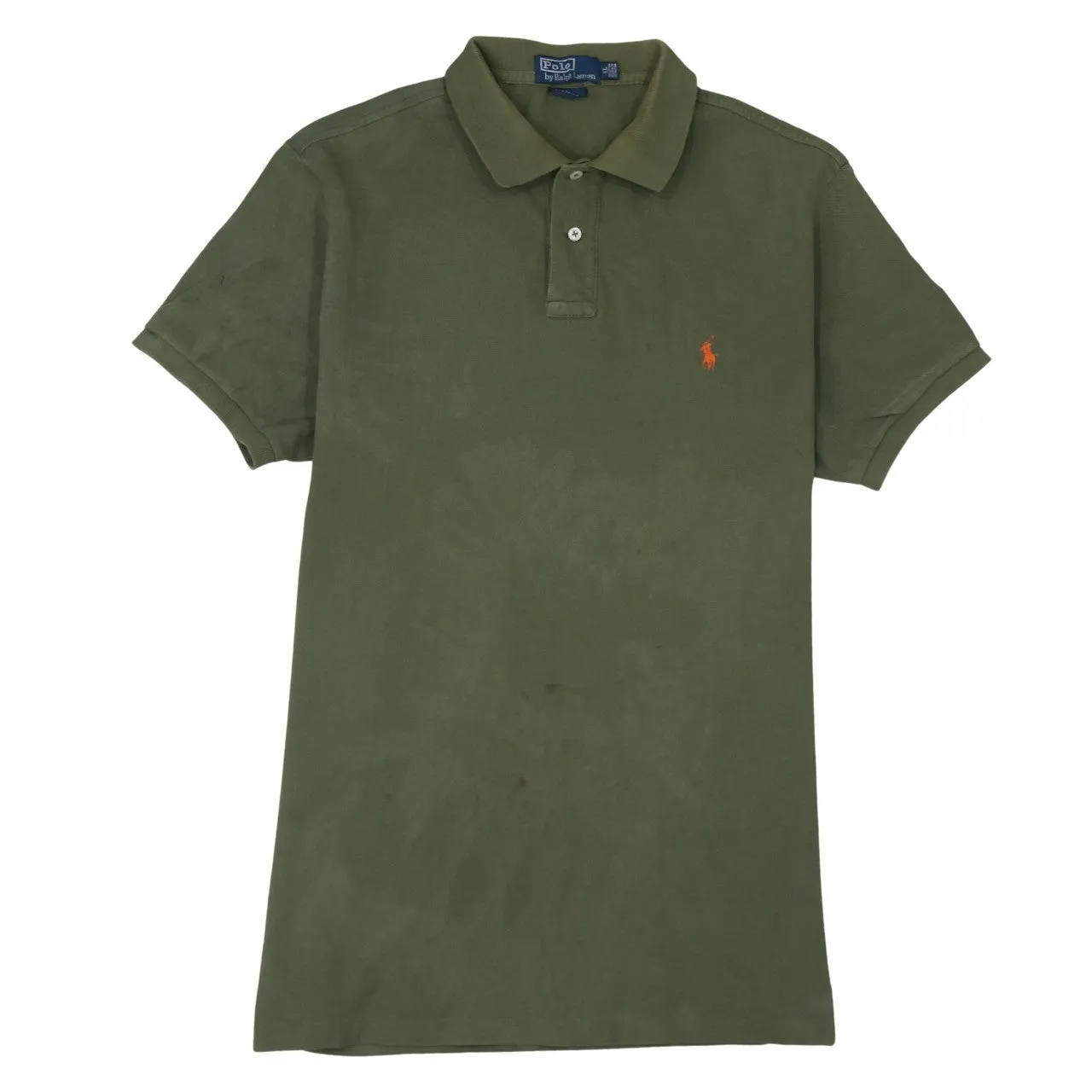 Polo Ralph Lauren 90's Short Sleeves Quarter Button Polo Shirt XLarge Green sold by Vintage Club