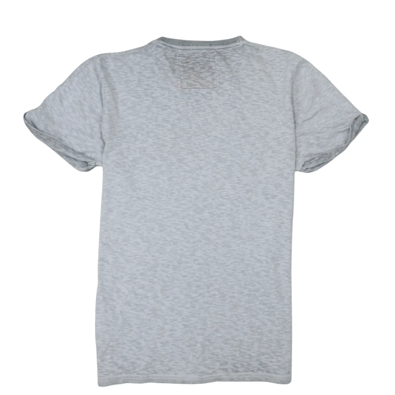 Superdry Light Grey Marl T Shirt Women’s Large Embroidered Chest Logo Roll Sleeve Casual Top sold by Vintage Club product image thumbnail 2