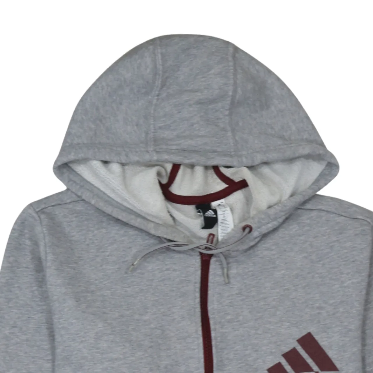 Adidas 90's Lightweight Full Zip Up Hoodie Large Grey sold by Vintage Club product image thumbnail 3