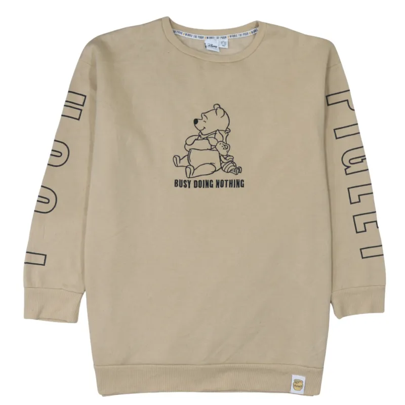 Disney 90's Winnie The Pooh Crew Neck Sweatshirt XLarge Brown made by Disney