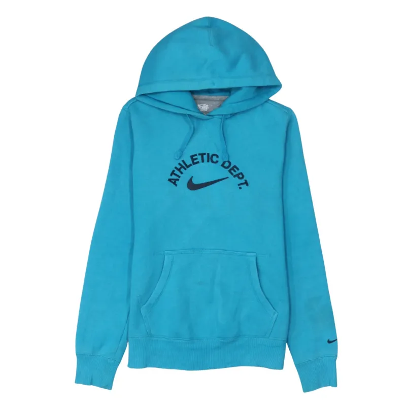 Nike 90's Center Middle Swoosh Pullover Hoodie Large Blue sold by Vintage Club