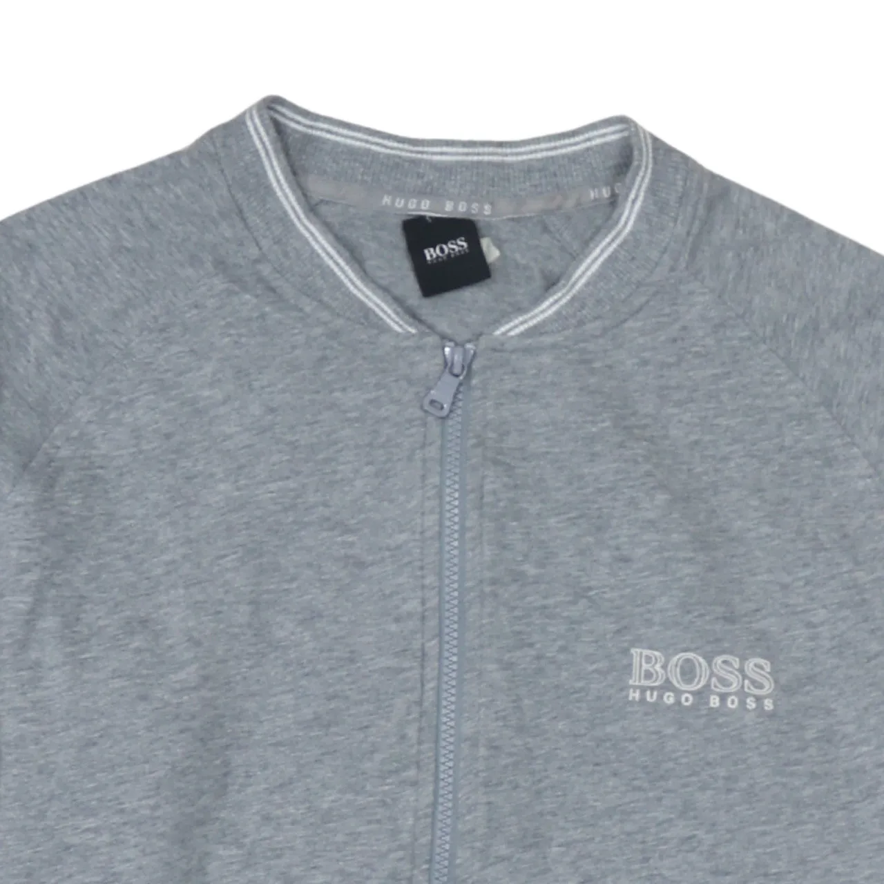 HUGO BOSS 90's Lightweight Full Zip Up Sweatshirt Large Grey sold by Vintage Club product image thumbnail 3