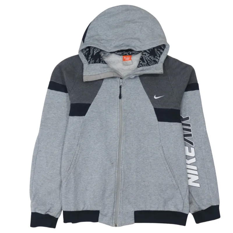 Nike 90's Swoosh Full Zip Up Hoodie Medium Grey sold by Vintage Club