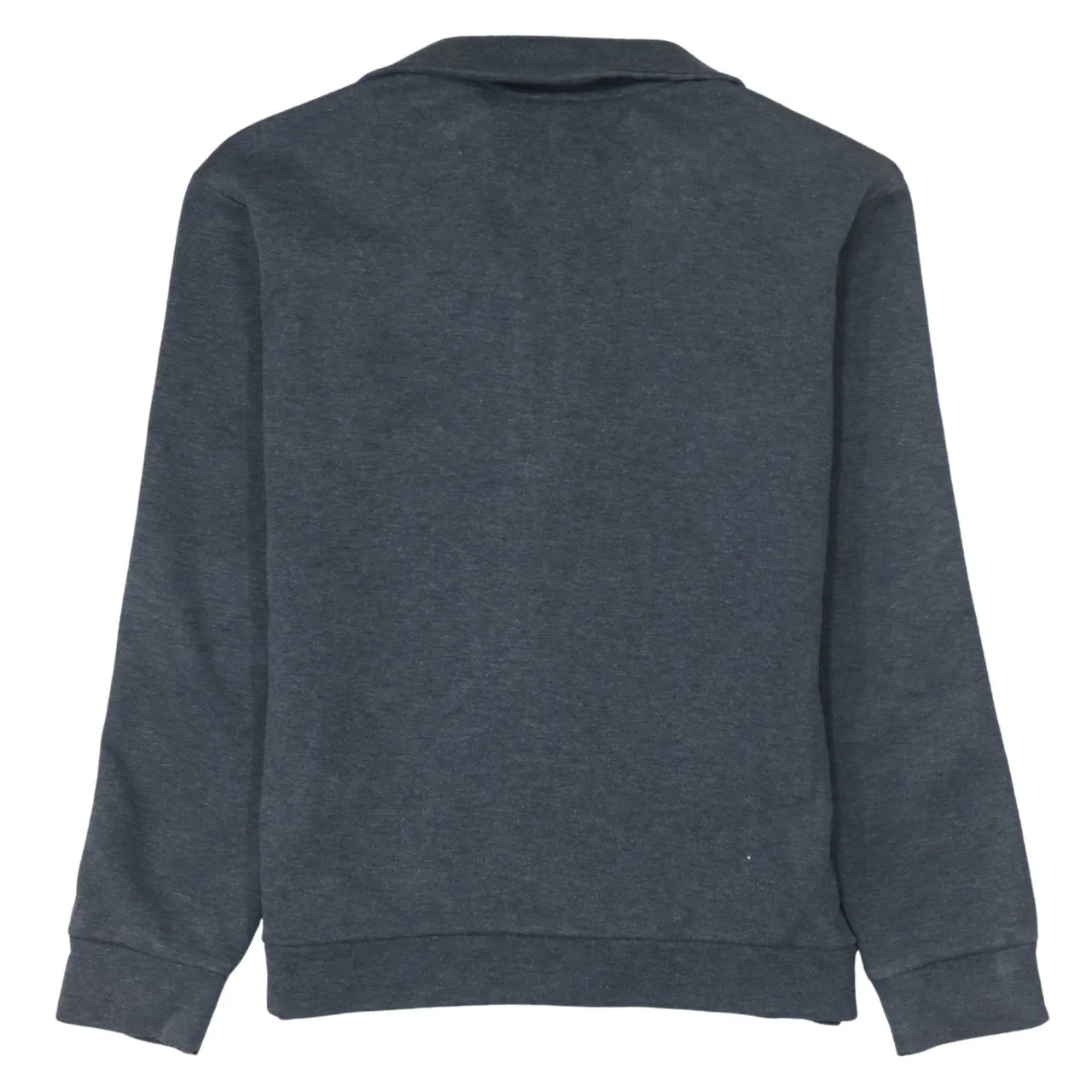 Adidas Dark Grey Sweatshirt Women’s Medium Quarter Zip Gold Printed Logo Pullover Top sold by Vintage Club product image thumbnail 2