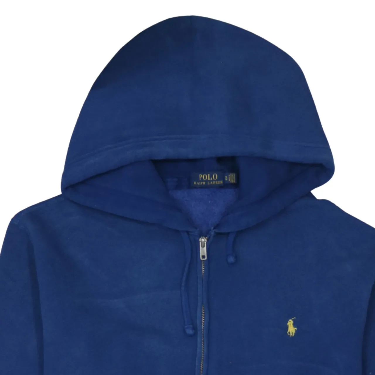 Polo Ralph Lauren 90's Drawstring Pockets Full Zip Up Hoodie XLarge Navy Blue sold by Vintage Club product image thumbnail 3
