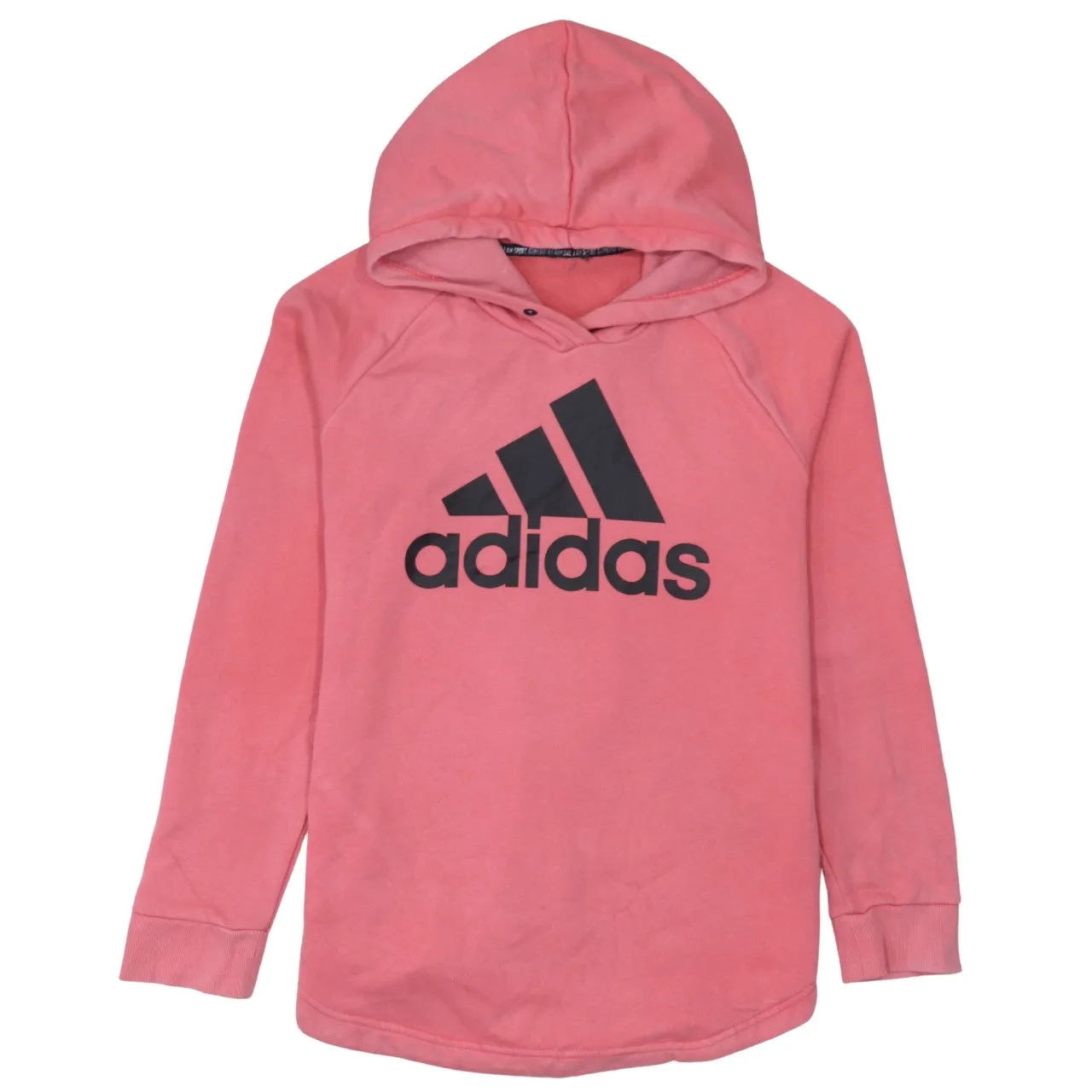 Adidas 90's Spellout Pullover Hoodie XSmall Pink sold by Vintage Club