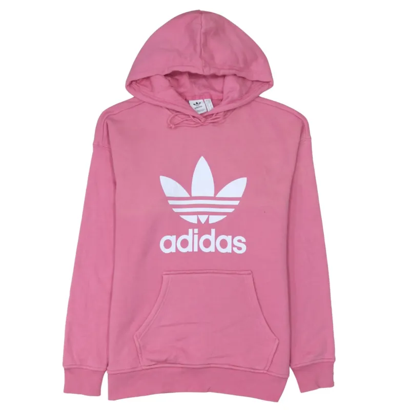 Adidas 90's Spellout Pullover Hoodie XSmall Pink sold by Vintage Club