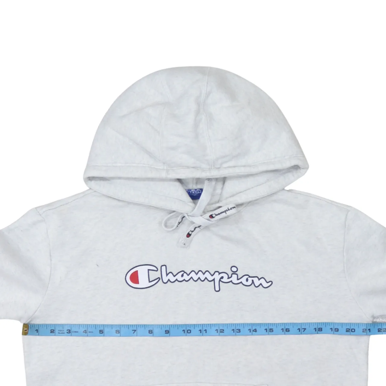 Champion 90's Spellout Pullover Hoodie Medium Grey sold by Vintage Club product image thumbnail 5