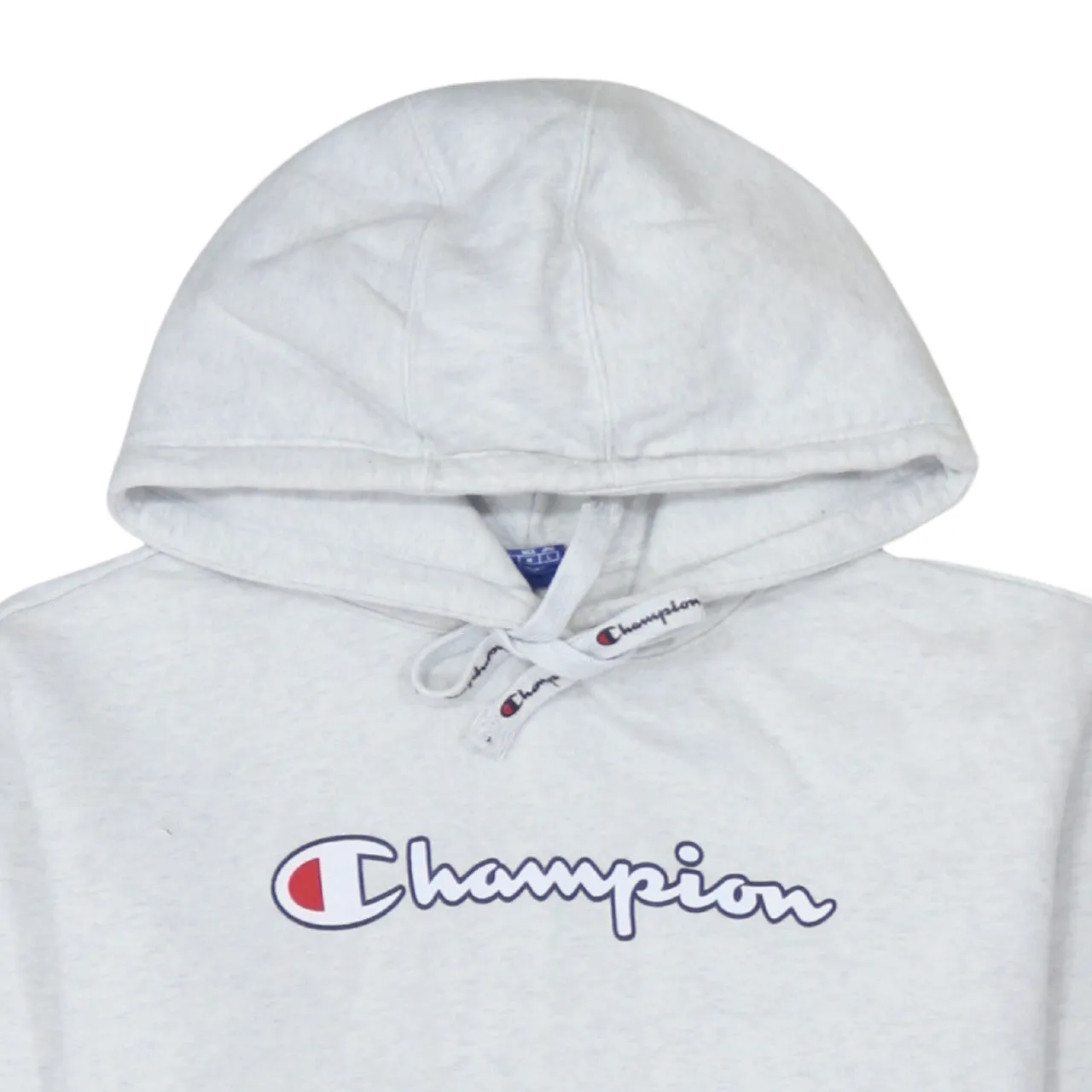 Champion 90's Spellout Pullover Hoodie Medium Grey sold by Vintage Club product image thumbnail 3