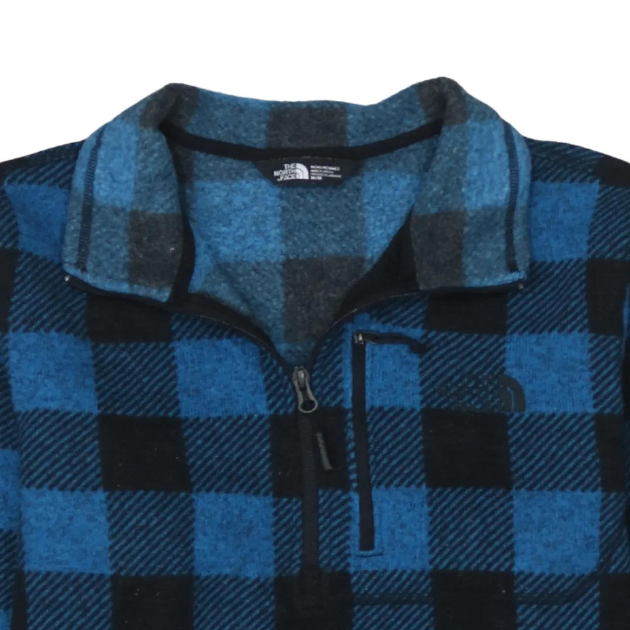 The North Face 90's Plain Quarter Zip Sweatshirt Medium Blue sold by Vintage Club product image thumbnail 3