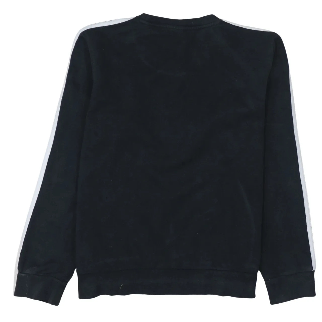 Adidas 90's Striped Sleeve Crewneck Sweatshirt Large Black sold by Vintage Club product image thumbnail 2