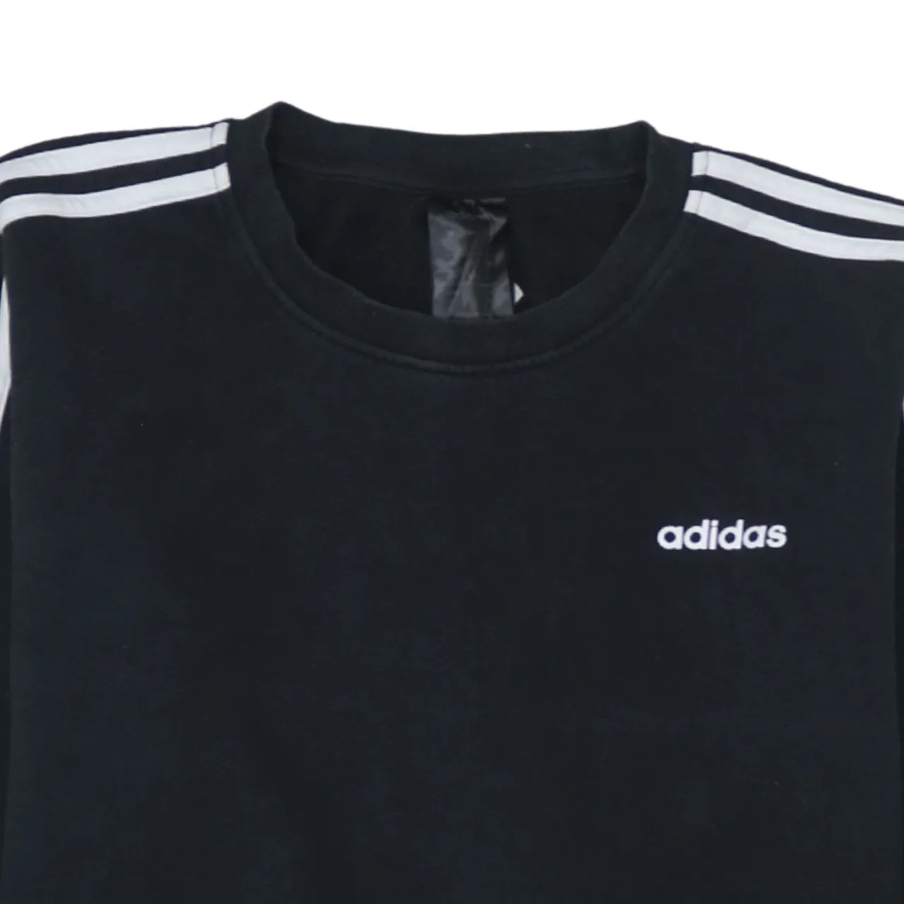 Adidas 90's Striped Sleeve Crewneck Sweatshirt Large Black sold by Vintage Club product image thumbnail 3