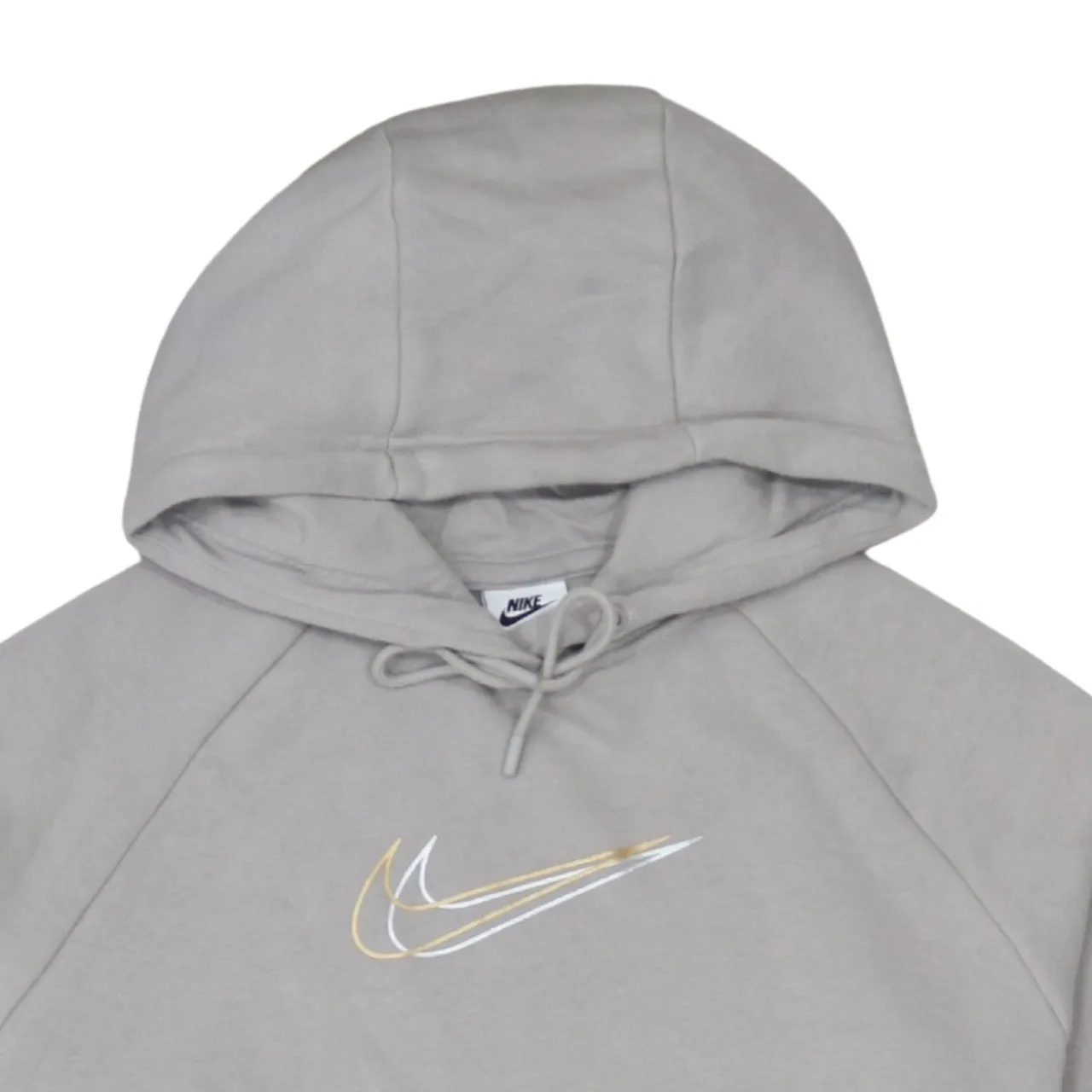 Nike 90's Center Middle Swoosh Pullover Hoodie Small Grey sold by Vintage Club product image thumbnail 3
