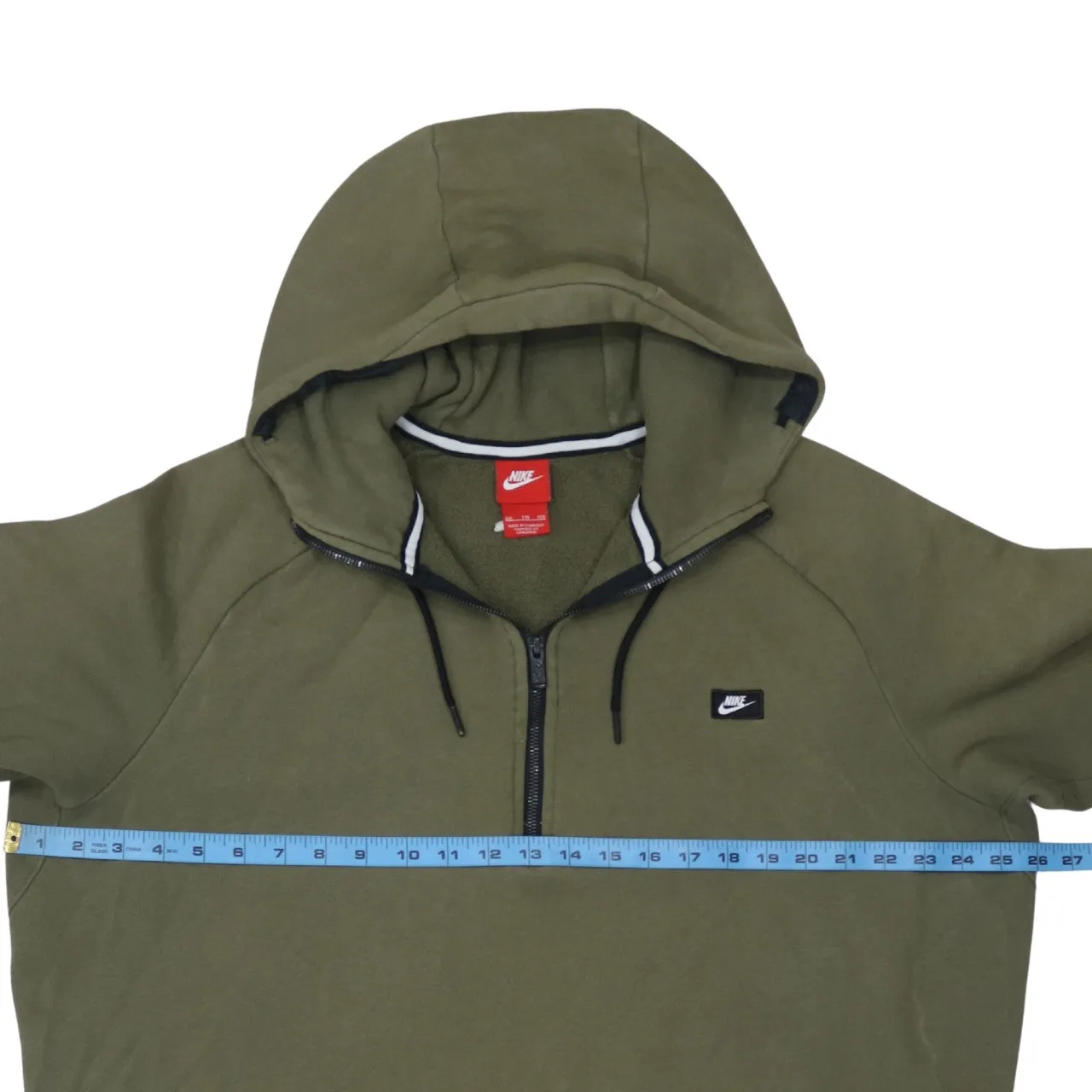 Nike 90's Swoosh Quarter Zip Hoodie XXLarge (2XL) Green sold by Vintage Club product image thumbnail 5