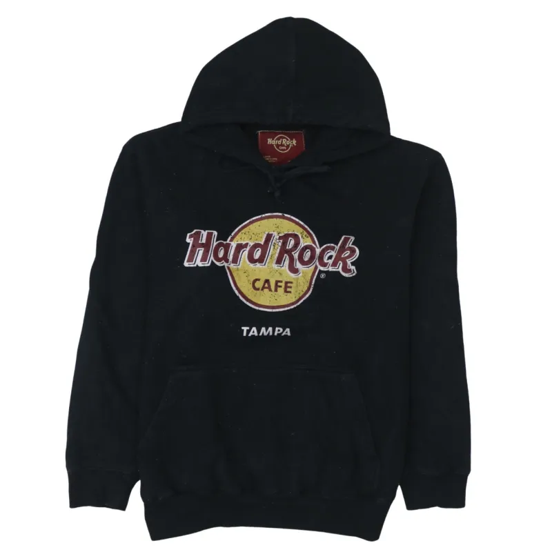 Hard Rock Cafe 90's Spellout Pullover Hoodie Large Black sold by Vintage Club
