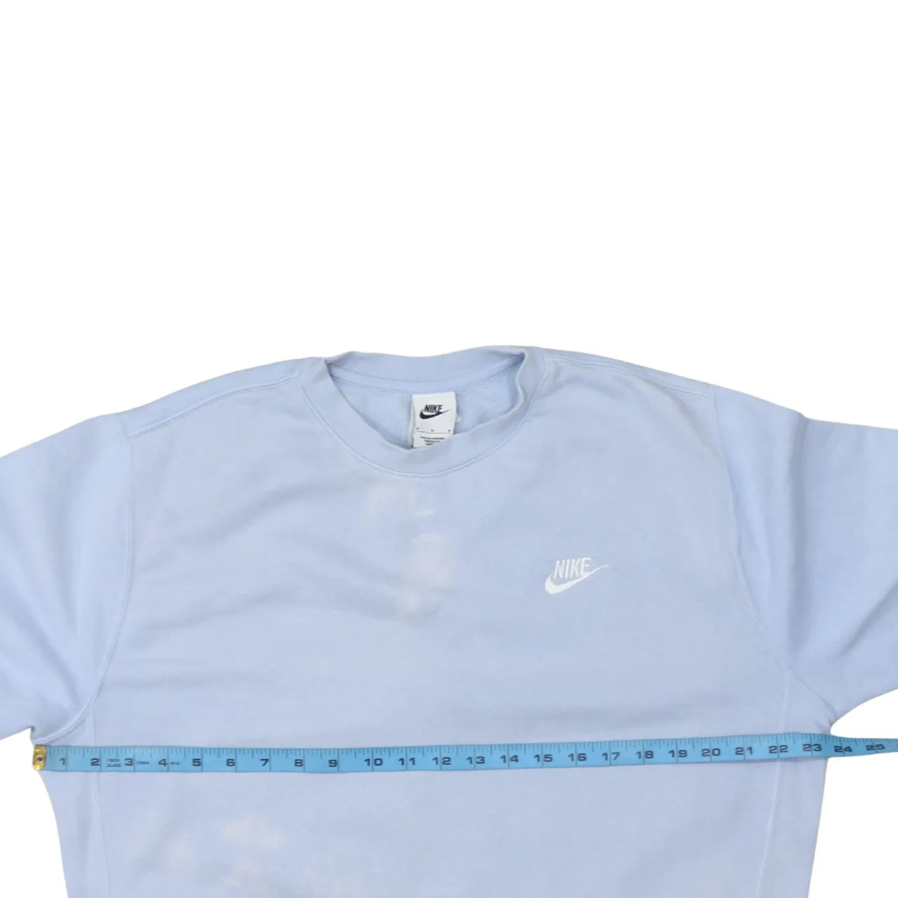 Nike 90's Swoosh Crew Neck Sweatshirt Medium Blue sold by Vintage Club product image thumbnail 5