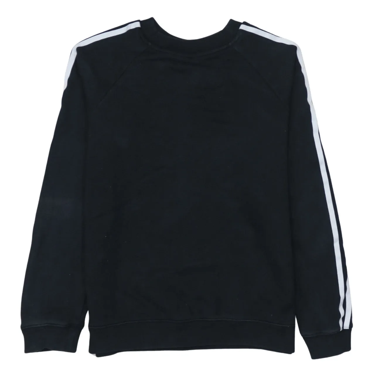 Adidas 90's Striped Sleeve Crew Neck Sweatshirt Medium Black sold by Vintage Club product image thumbnail 2