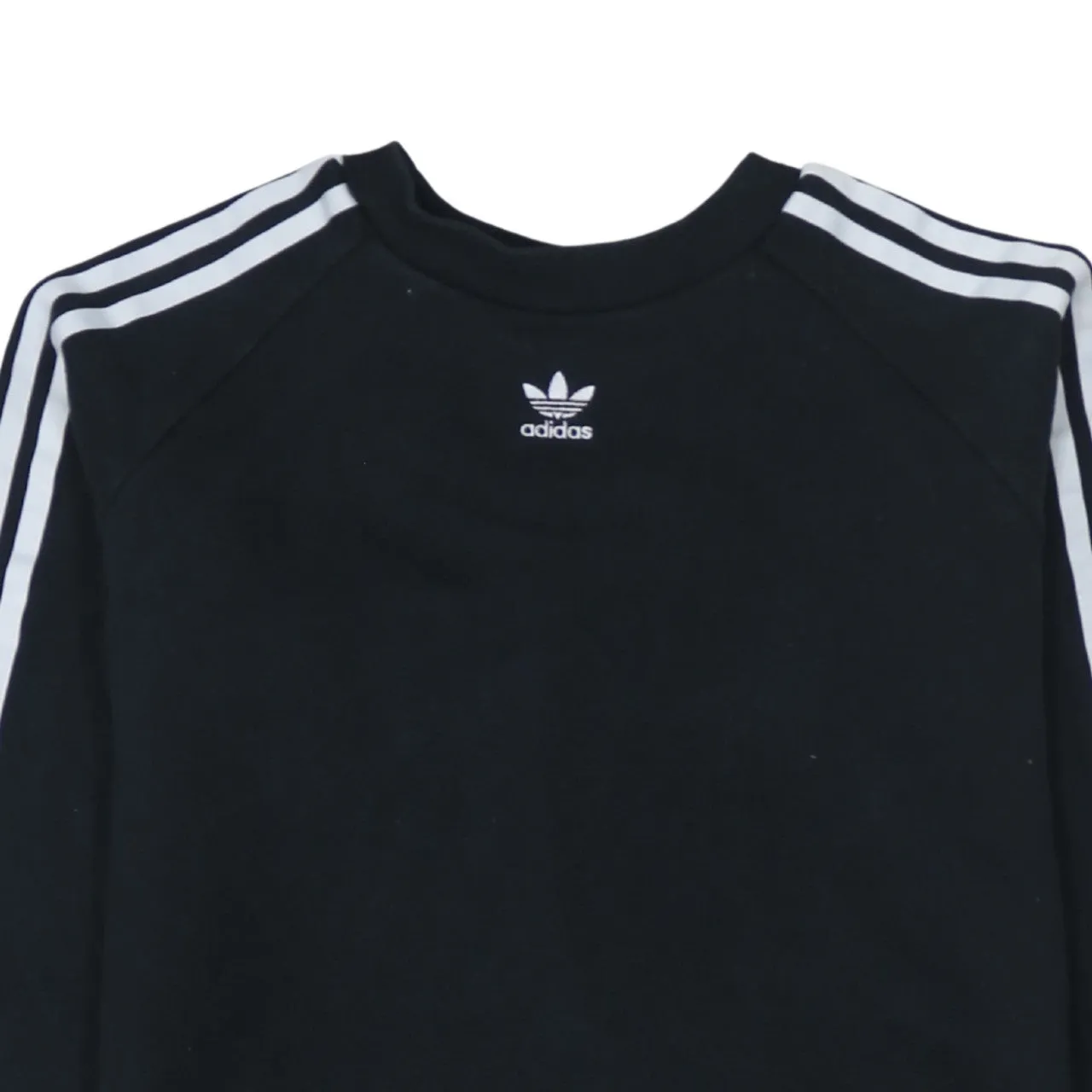 Adidas 90's Striped Sleeve Crew Neck Sweatshirt Medium Black sold by Vintage Club product image thumbnail 3