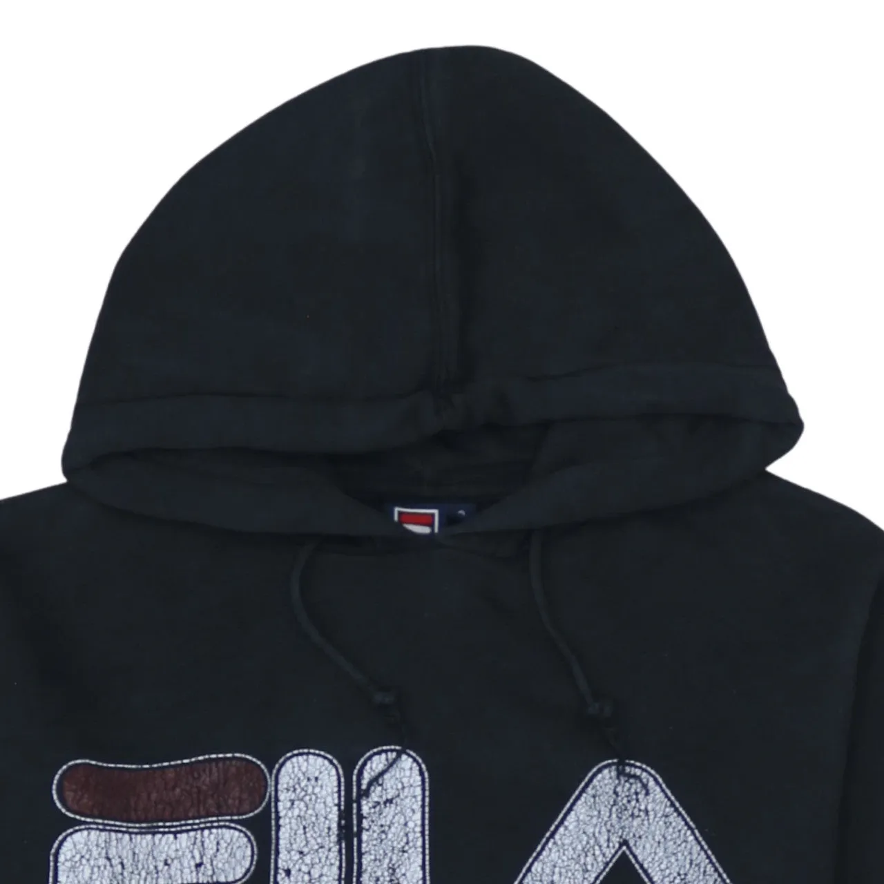 Fila 90's Spellout Pullover Hoodie Small Black sold by Vintage Club product image thumbnail 3