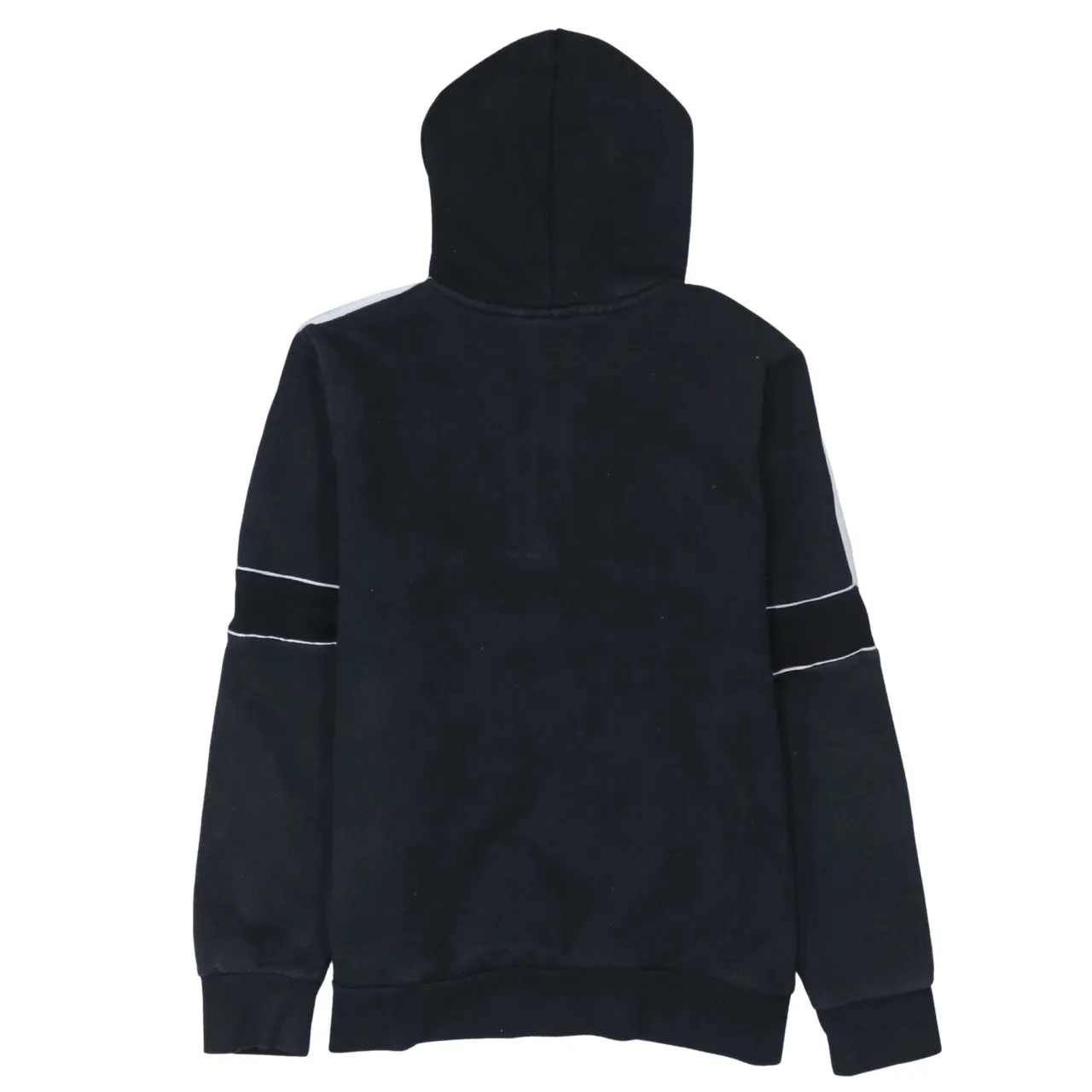 Adidas 90's Spellout Quarter Zip Hoodie Large Black sold by Vintage Club product image thumbnail 2