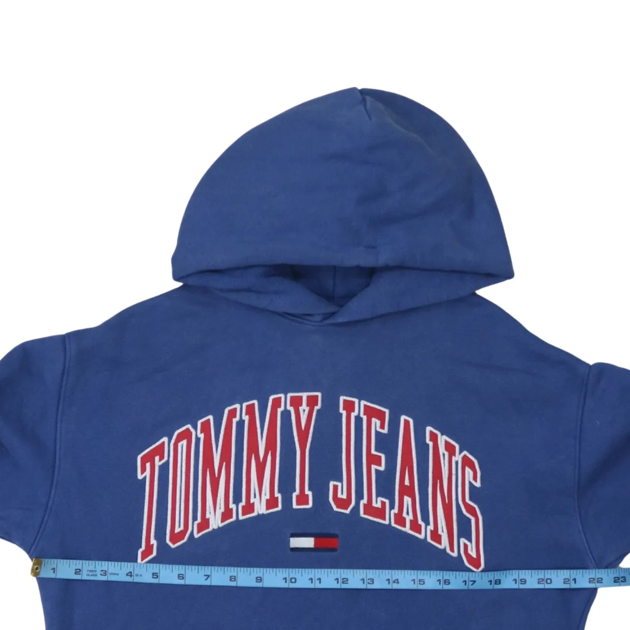 Tommy Jeans 90's Spellout Pullover Hoodie Small Blue sold by Vintage Club product image thumbnail 5