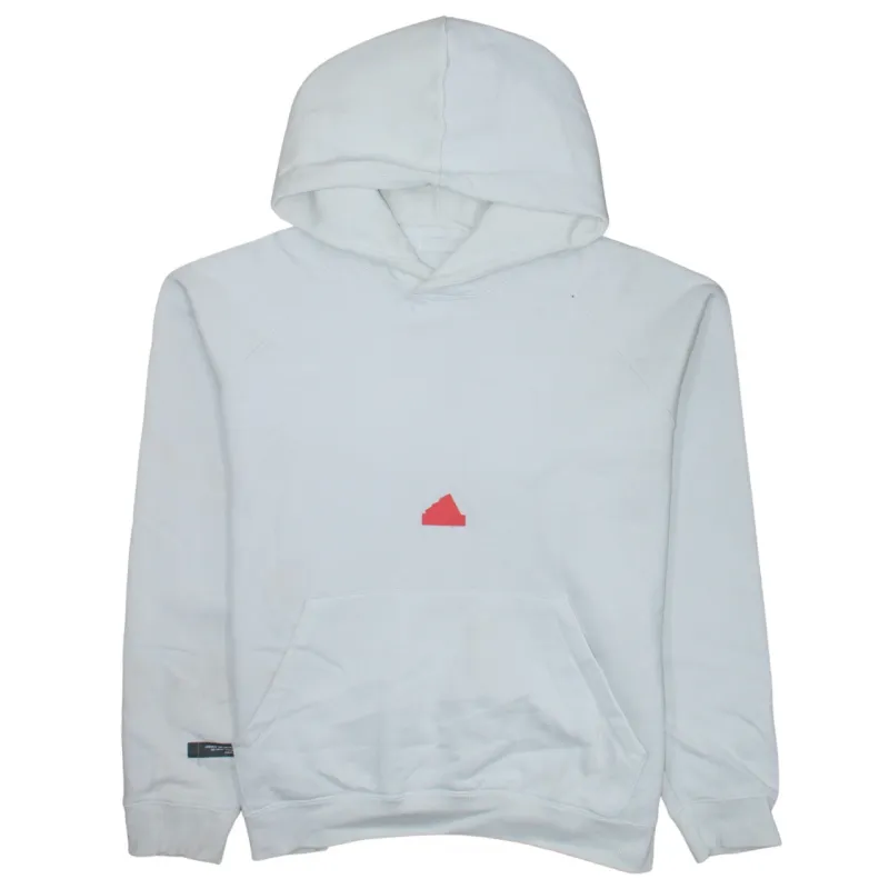 Adidas 90's Drawstring Pockets Pullover Hoodie XLarge White sold by Vintage Club