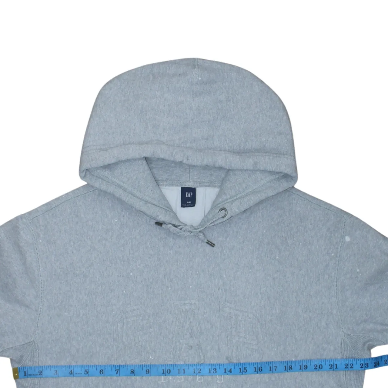 Gap 90's Drawstring Pockets Pullover Hoodie Large Grey sold by Vintage Club product image thumbnail 5