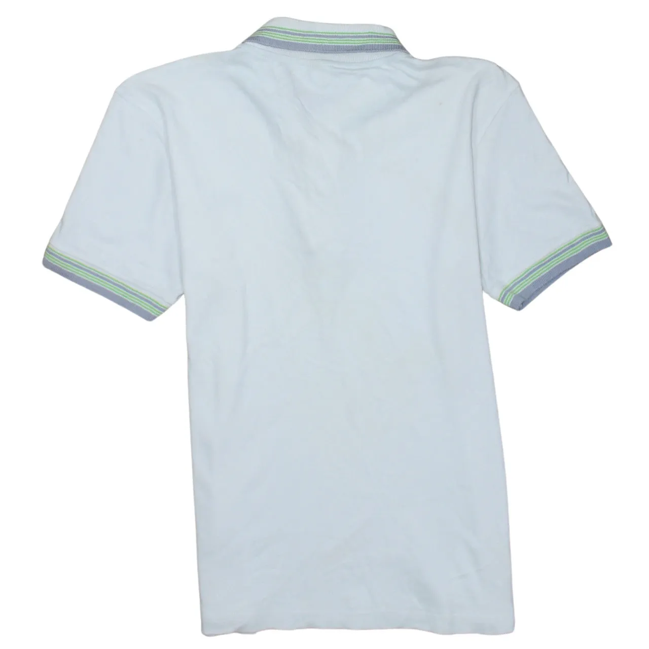 HUGO BOSS 90's Short Sleeves Quarter Button Polo Shirt Large White sold by Vintage Club product image thumbnail 2