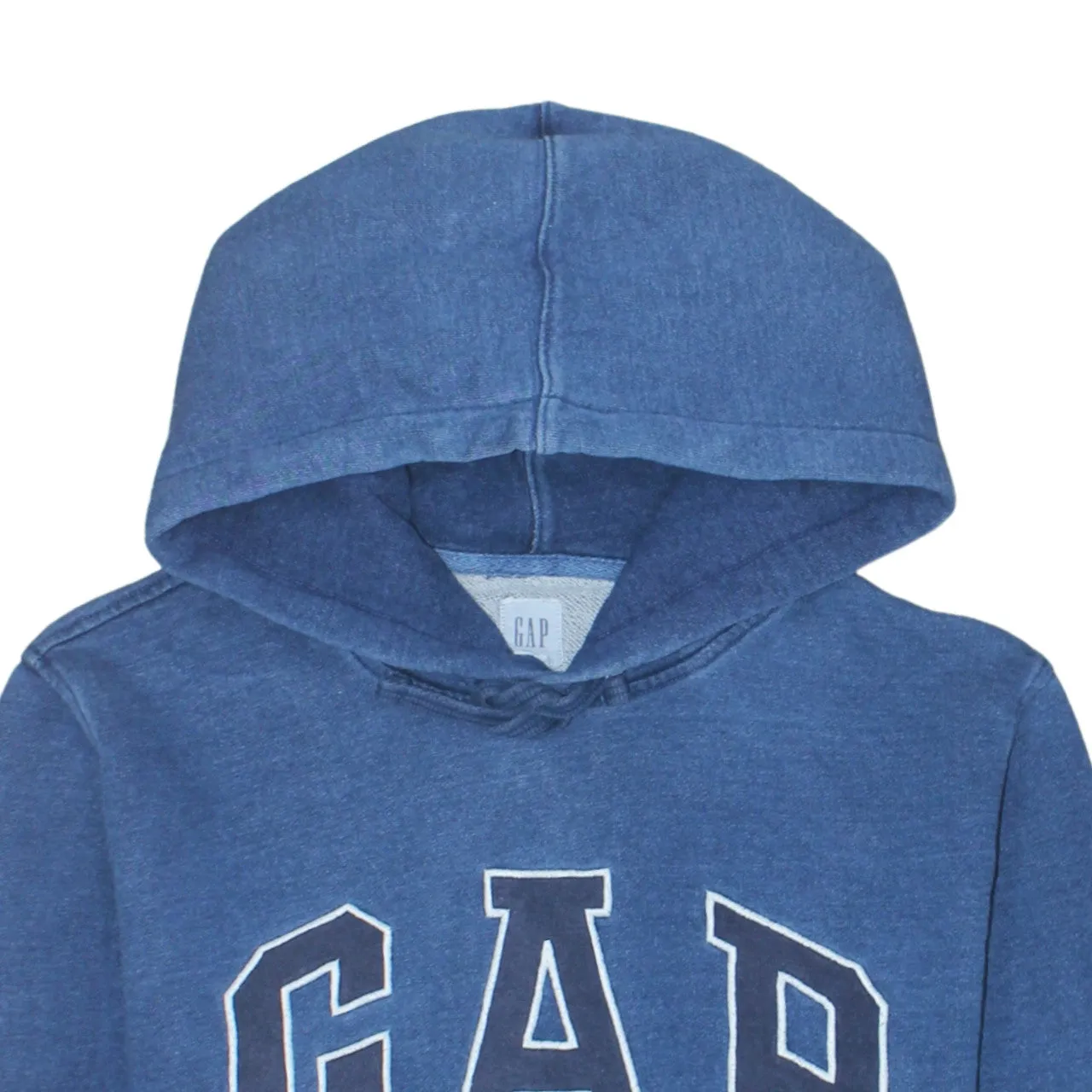 Gap 90's Spellout Pullover Hoodie Medium Navy Blue sold by Vintage Club product image thumbnail 3