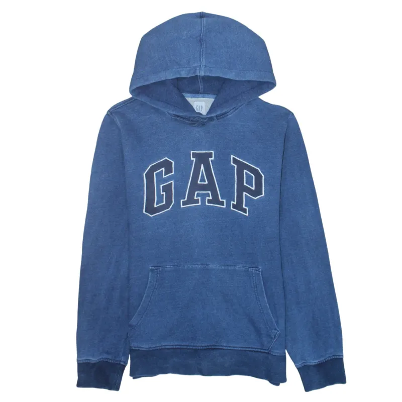 Gap 90's Spellout Pullover Hoodie Medium Navy Blue sold by Vintage Club