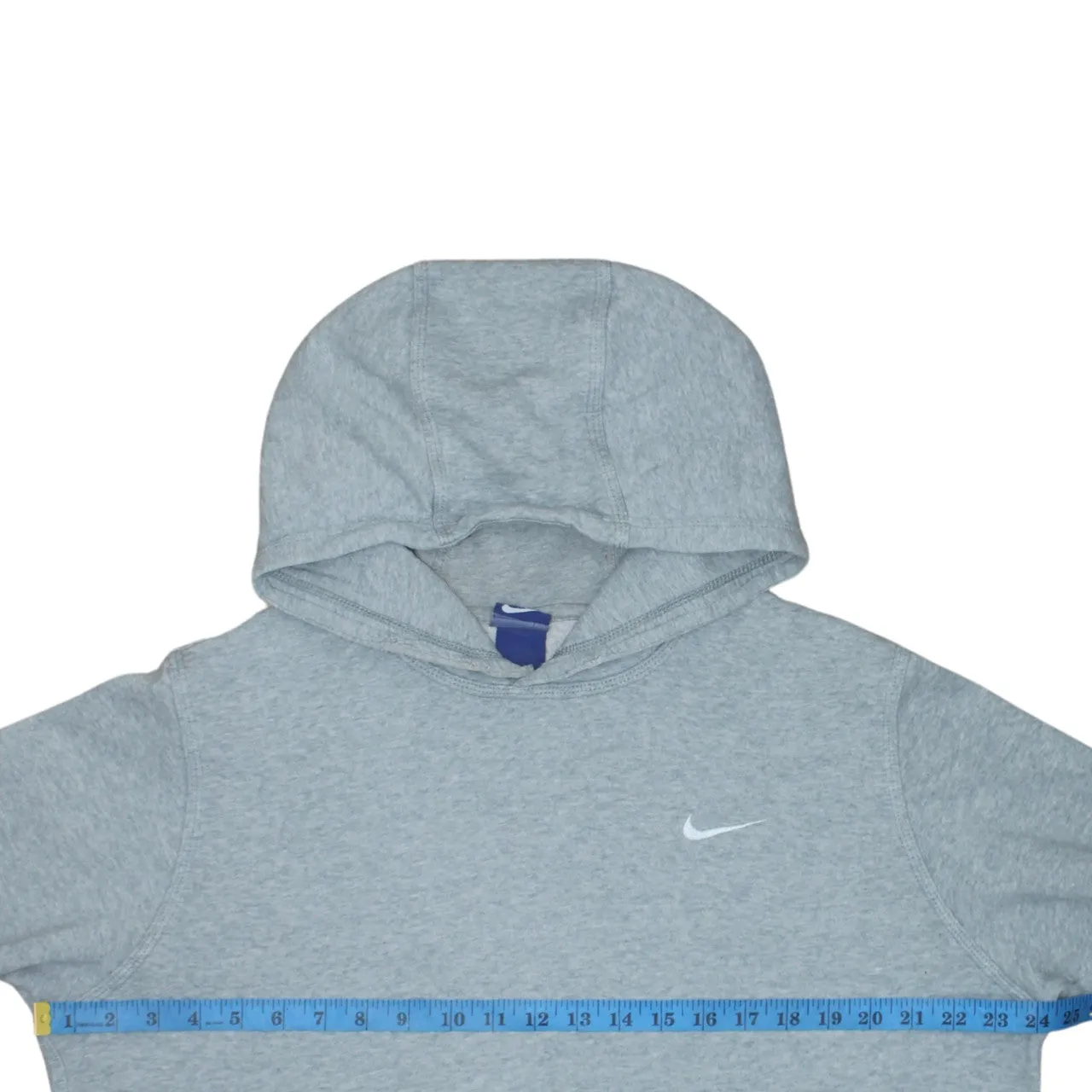 Nike 90's Swoosh Pullover Hoodie Large Grey sold by Vintage Club product image thumbnail 5